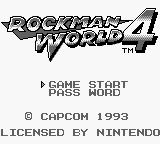 Rockman World 4 (Japan) Title Screen